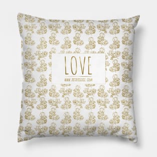Golden love Pillow