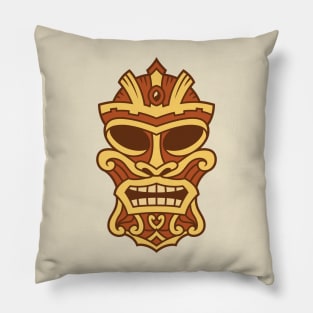 Funny Tribal Tiki Head Pillow