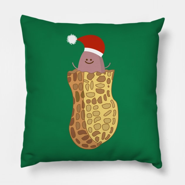 Baby peanut as Santa Claus Pillow by spontania