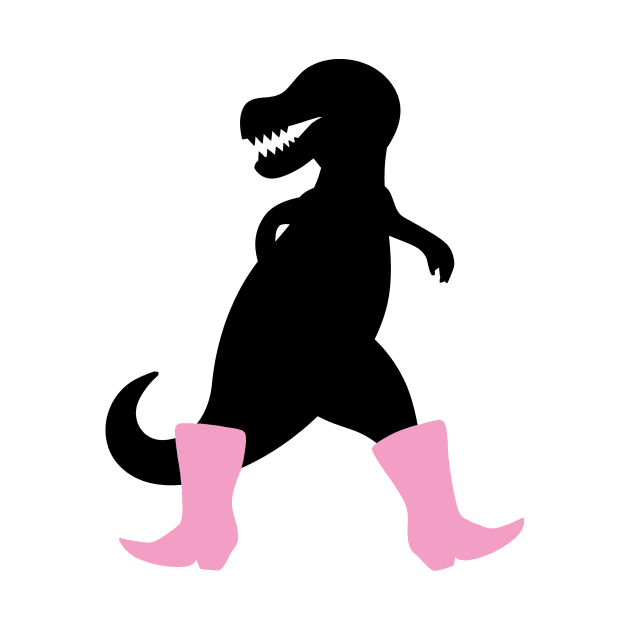 Stylish dinosaur with boots by schlag.art