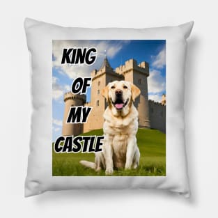 King of My Castle Labrador Retriever Pillow