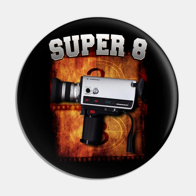 Super 8 Camera Design Pin by HellwoodOutfitters