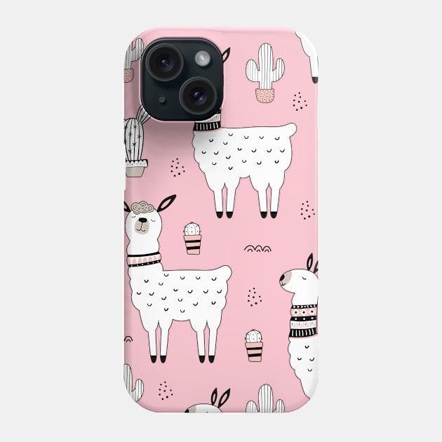 Llama Pattern 2 Phone Case by By_Russso