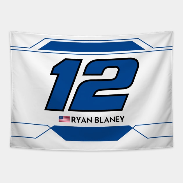 Ryan Blaney #12 2023 NASCAR Design Tapestry by AR Designs 