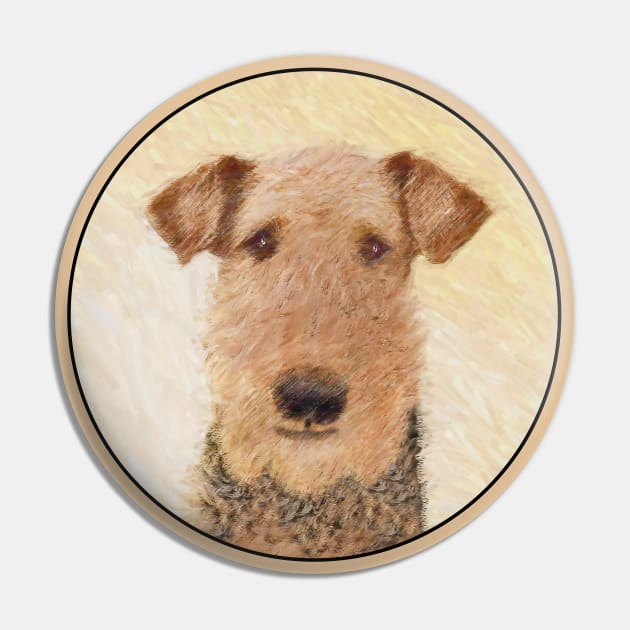 Airedale Terrier Pin by Alpen Designs