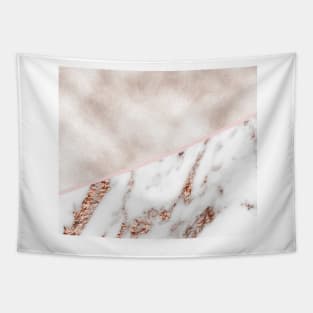 Seychelles rose gold marble Tapestry