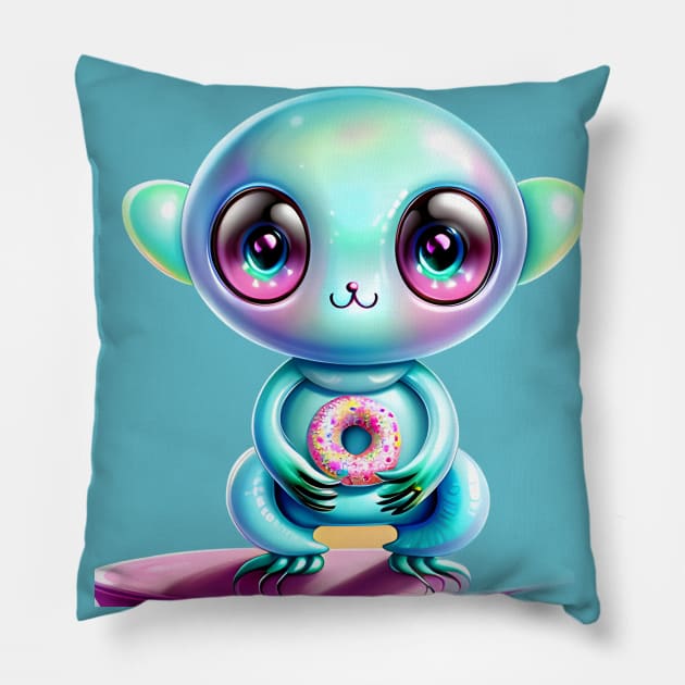 SweetSprinkle! The Cosmic Donut Pillow by KawaiiNimbus