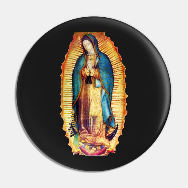 Our Lady of Guadalupe Virgin Mary Tilma Pin by hispanicworld