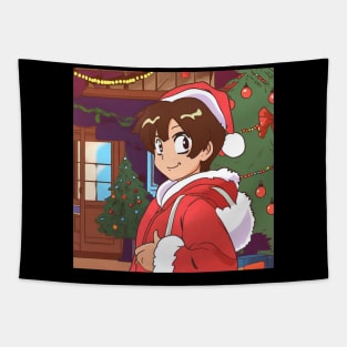 Anime Christmas Tapestry