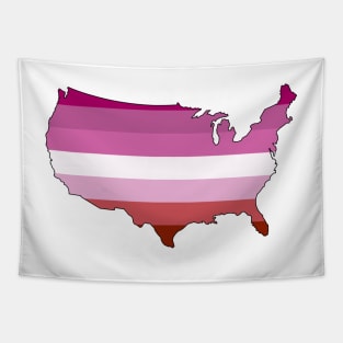 USA Lesbian Pride! Tapestry