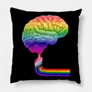 Inside the Mind of Art Right Brain Pillow