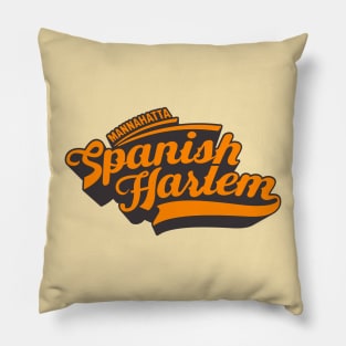 New York Spanish Harlem  - Spanish Harlem  - Spanish Harlem  Manhattan - El Barrio Pillow