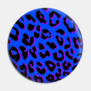 Leopard Print Blue Pin