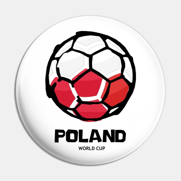 Poland Football Country Flag Pin by KewaleeTee