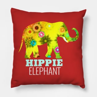 Hippie Elephant Pillow