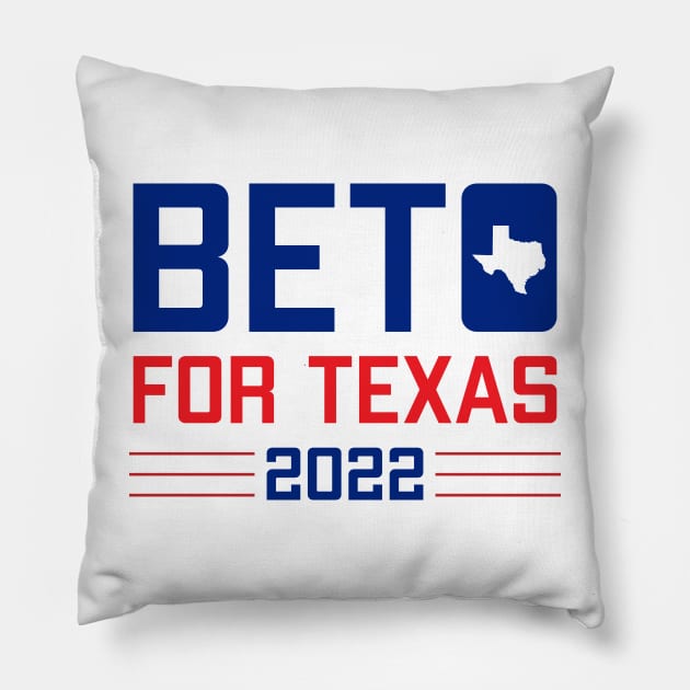 Beto for Texas Govenor 2022 Pillow by stuffbyjlim