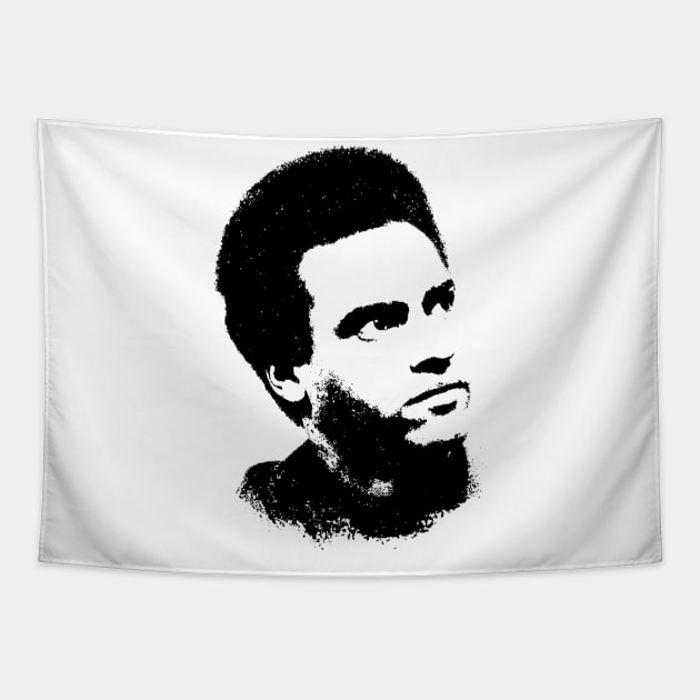 Huey Newton Portrait Pop Art Tapestry by phatvo