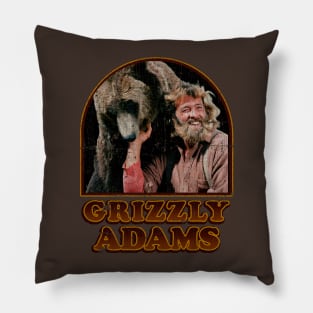 Vintage Grizzly Adams Pillow