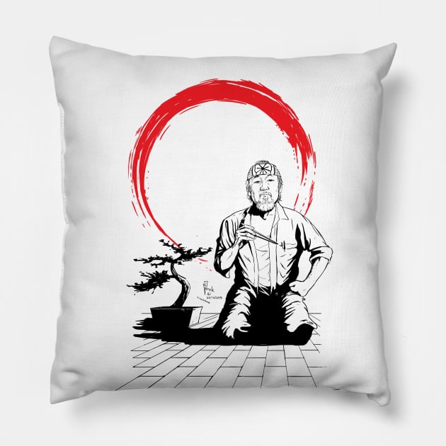 Karate Master Pillow by Hellustrations