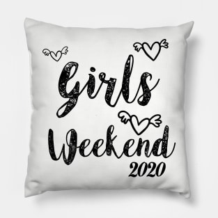 Girls Trip Cute Girls Weekend 2020 Mask Girls Trip 2020 Mask girls weekend trips Pillow