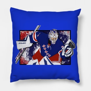 Lundqvist in blue Pillow