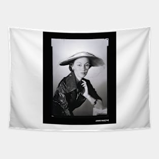 Women model vintage photo Tapestry