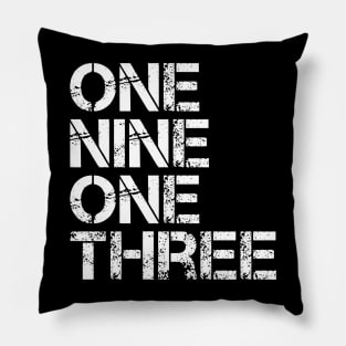 Delta 1913 One Nine Sigma One Three Theta Pillow