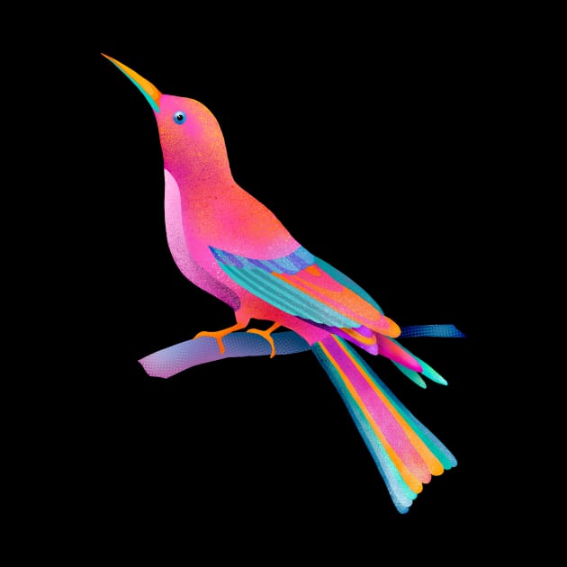 Pink Bird by Renee Ciufo Illustration