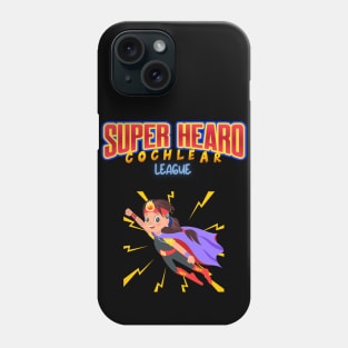 Super Hearo, Cochlear League | Cochlear Implant | Deaf Phone Case