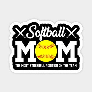 Softball Mom For Mom Magnet