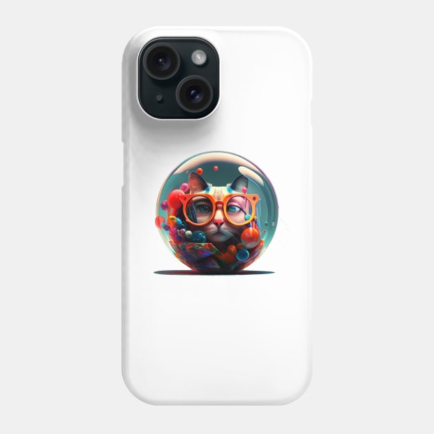 Cat in Candyland Phone Case by Anthony Statham