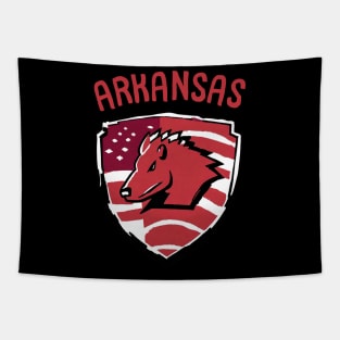 Arkansas Football Spring Game American Football Soccer Player Tapestry