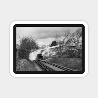 Smoking steam train Magnet