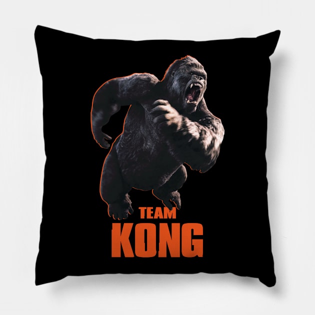 Godzilla vs Kong - Official Team Kong Neon Pillow by Pannolinno