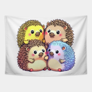 A Prickle Of Hedgehogs Tapestry