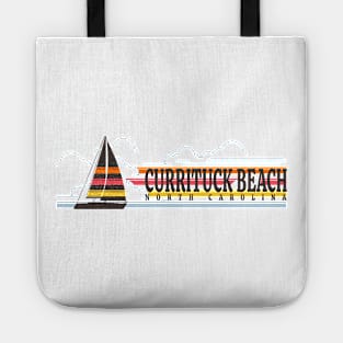 Currituck Beach, NC Summertime Vacationing Sailboat Tote