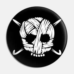 Chrochet - Funny Chrochetting shirt - Chrochet Skull Pin