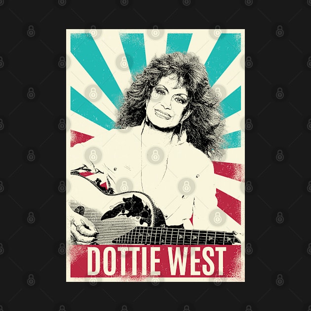 Vintage Retro Dottie West by Bengkel Band