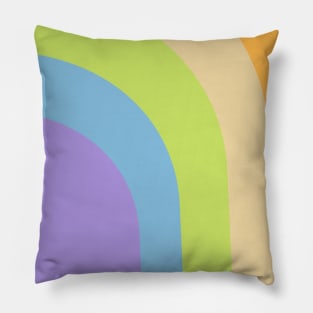 Boho positive aura rainbow pattern Pillow