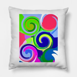 Abstract Swirl Pillow