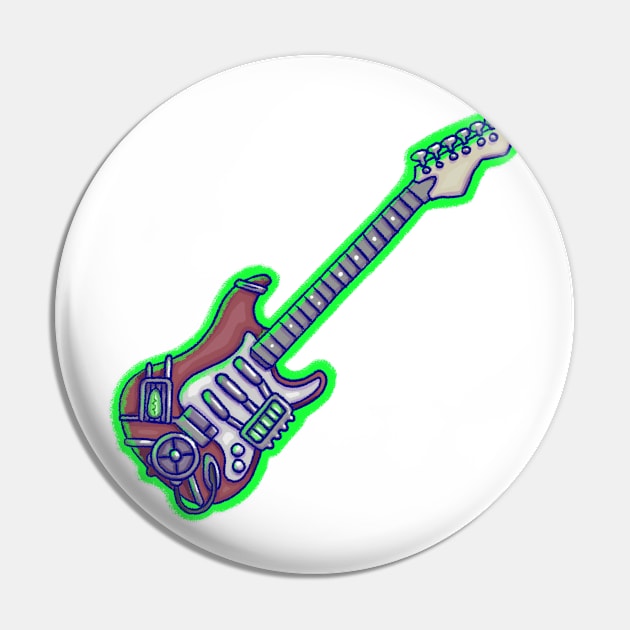 Sally Face Guitar Pin by elfenthusiast