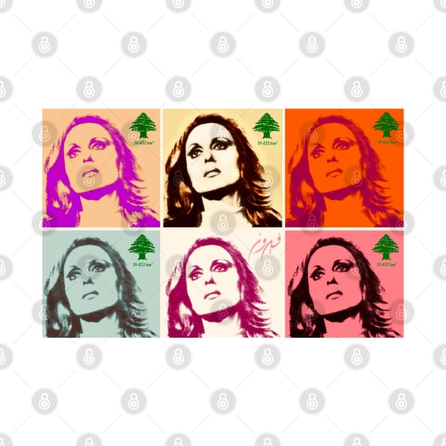 Fairuz pop art by Beirout