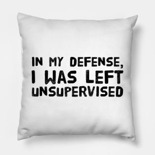 In my defense Pillow