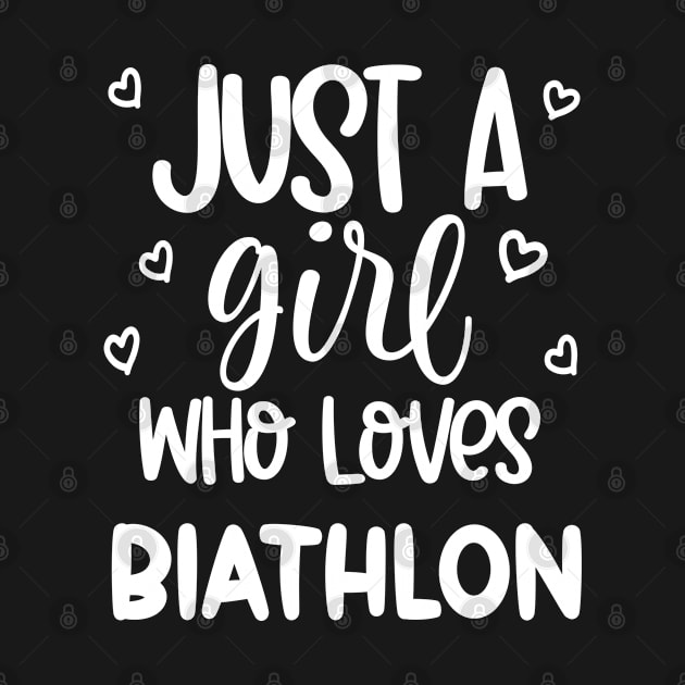 Biathlon Funny Girl Woman Gift Suggestion Job Athlete Player Coach Enthusiast Lover by familycuteycom