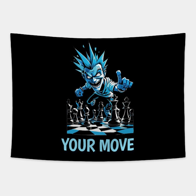 Your move Tapestry by BishBashBosh