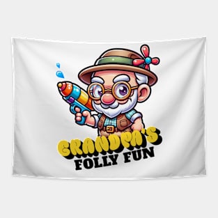 April Fool's day with Grandpa. Tapestry