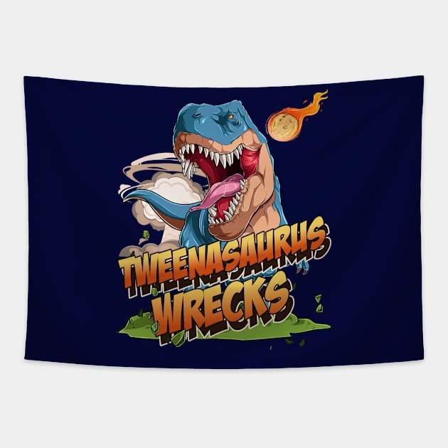 Tweenasaurus Wrecks Tapestry by OldTony