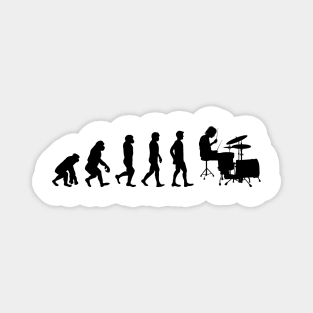 Funny Drummer Evolution Of Man And Drumming Magnet