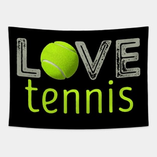 Love Tennis Tapestry