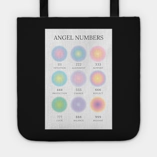 Angel Numbers Chart Aura Aesthetic Tote